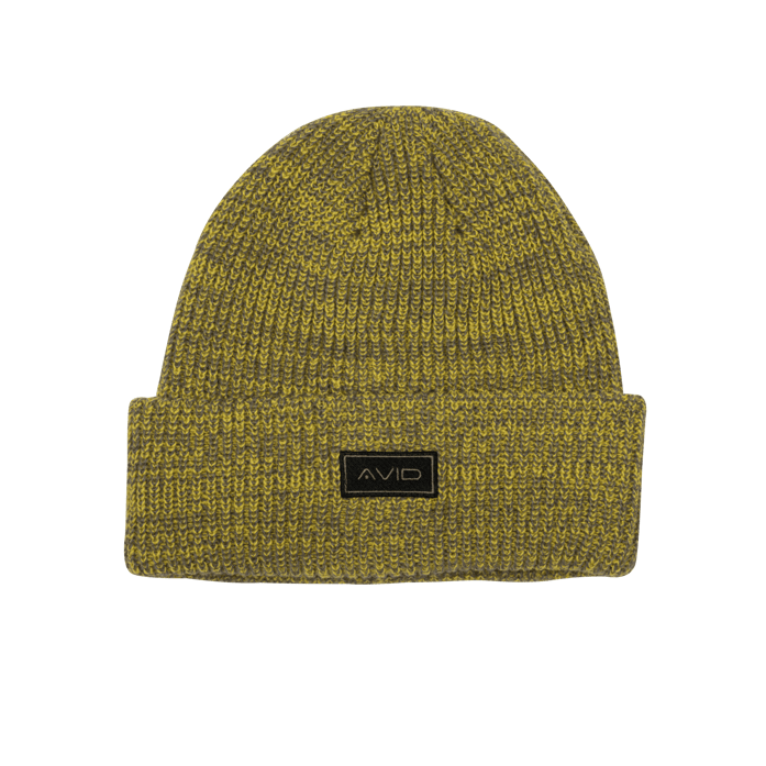 Avid Marl Knit Beanie Yellow