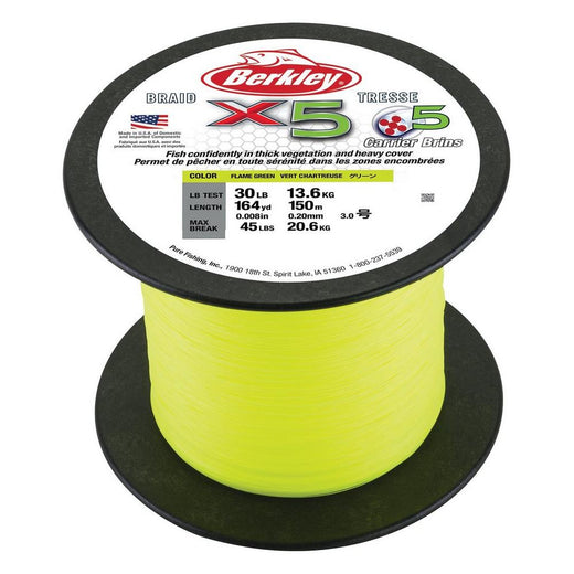 Berkley X5 Braid 2000 0.20mm Flame Green