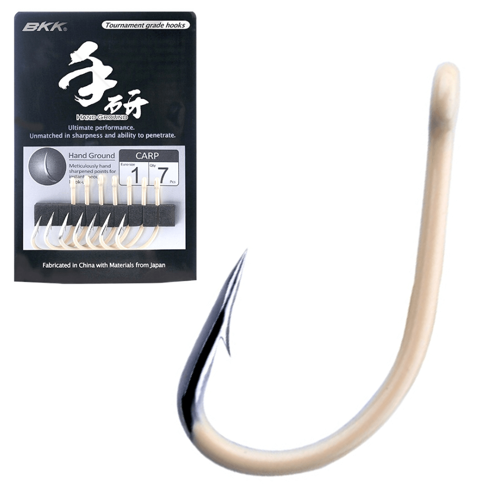 BKK Bait Painted Tournament - Grade Carp Hook Continental Send Yellow