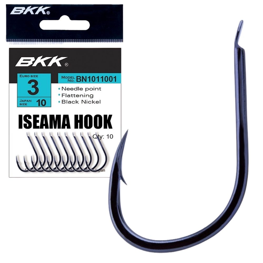 BKK Fishing All Purpose Bait Hook Iseama Diamond - 12pcs - MatchFishing