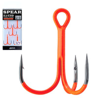 BKK Freshwater Orange UV Coated Treble Lure Hook Spear -21 UVO