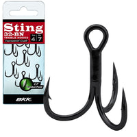 BKK Lure Black Nickel Treble Hook Sting-BN