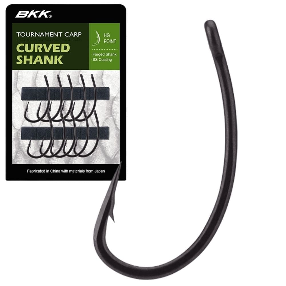 BKK Tournament Carp Hook Curved Shank