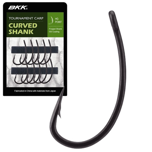 BKK Tournament Carp Hook Curved Shank