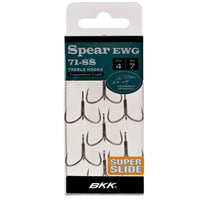 BKK Tournament Grade Crankbait Treble Hook Spear EWG 71-SS