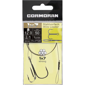 Cormoran 1x7 Wire Leader with loop and treble 50cm 1pcs