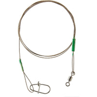 Cormoran 7x7 Wire Leader with swivel and Corlock snap hook