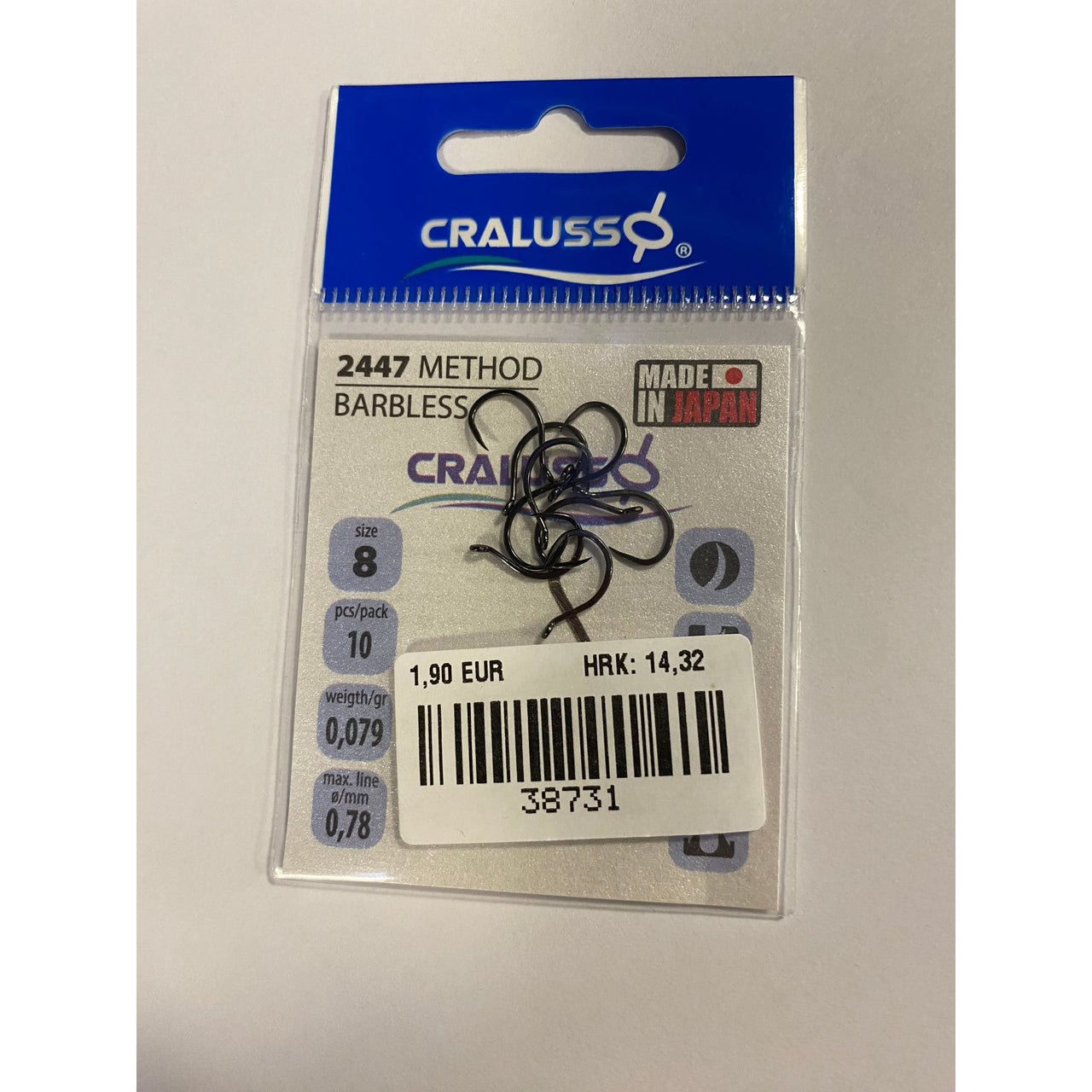 Cralusso method hook barbless