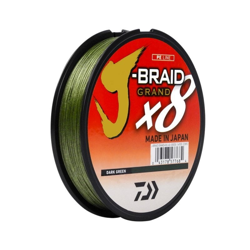 Daiwa J-Braid Grand X8 135mm Dark Green