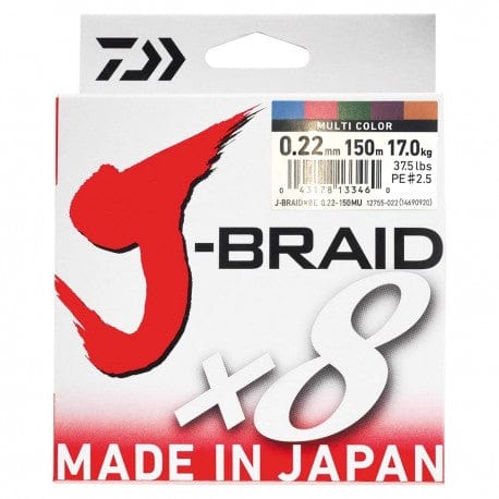 Daiwa J-Braid X8 150m Multicolor
