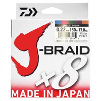 Daiwa J-Braid X8 150m Multicolor