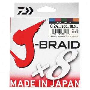 Daiwa J-Braid X8 300m Multicolor