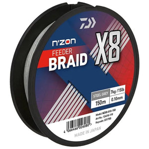 N'ZON X8 Braid 150m Steel Gray