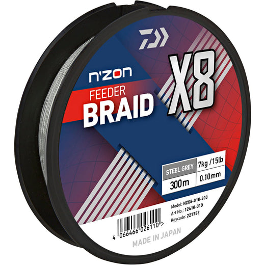 N'ZON X8 Braid 300m Steel Gray
