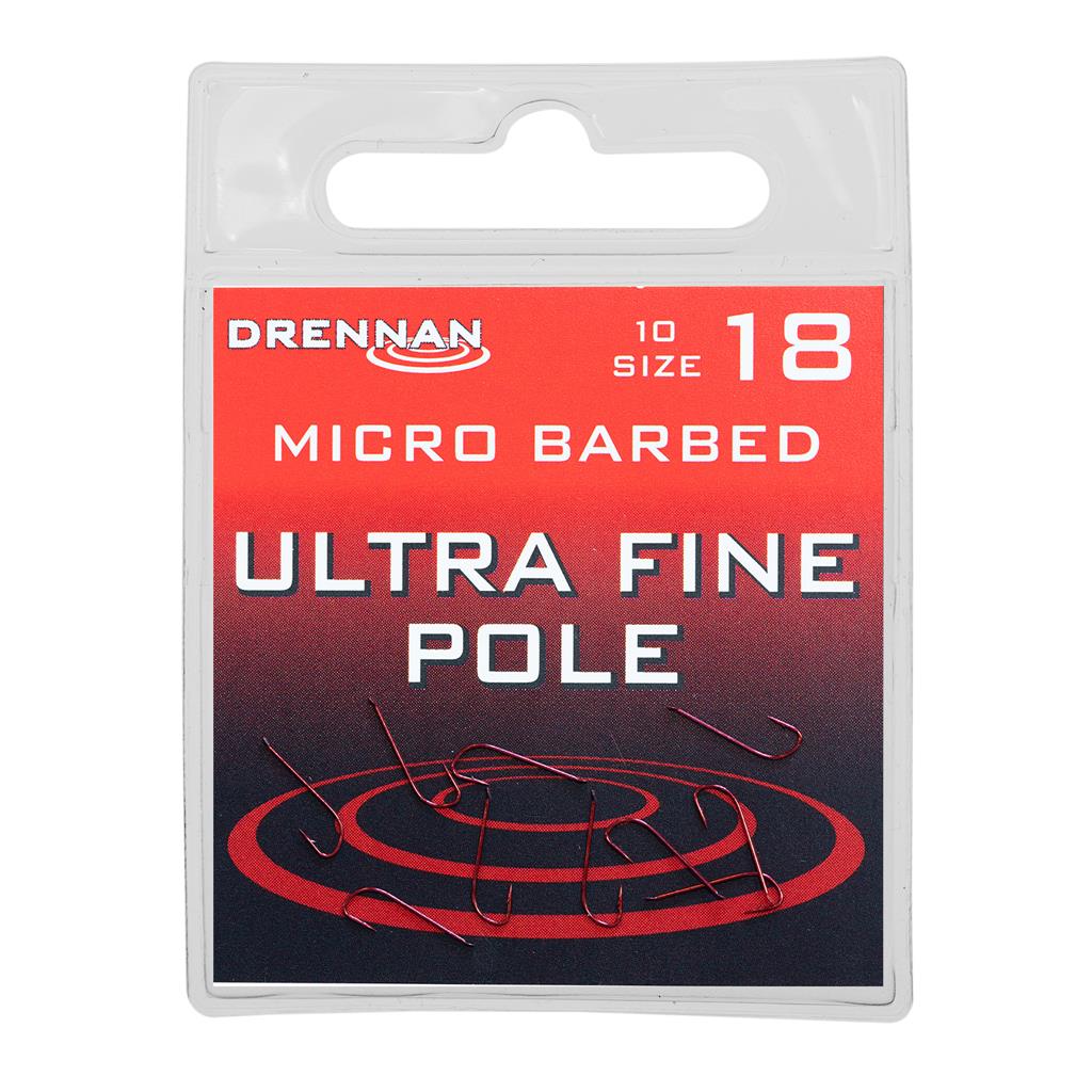 Drennan Ultra Fine Pole Hooks for Pole Fishing Hooks – MatchFishing