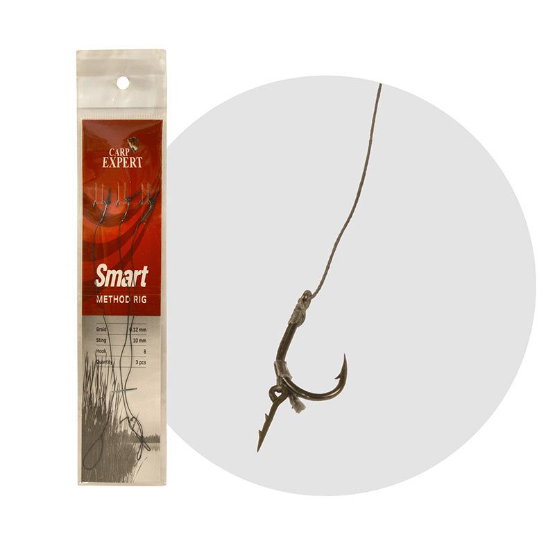 Energofish Carp Expert Method Feeder Hair Rig W/BAIT Sting