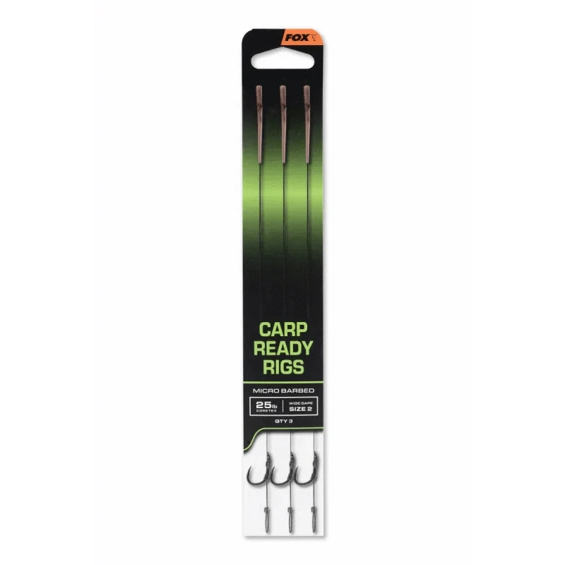 Fox Carp Ready Rig x3 Wide Gape