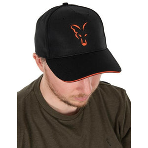 Fox Collection Baseball Cap Black & Orange