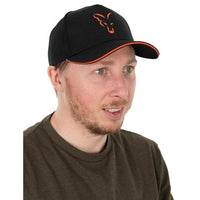 Fox Collection Baseball Cap Black & Orange