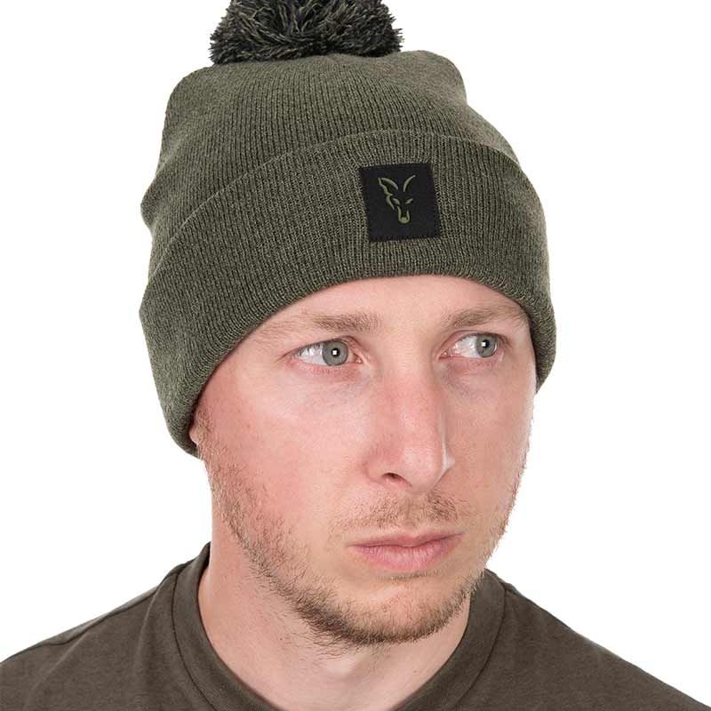 Fox Collection Bobble Hat - Green/Black