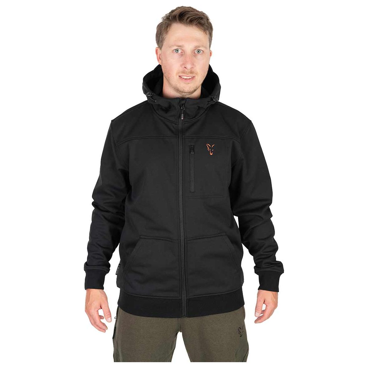 Fox Collection Soft Shell Jacket Black & Orange
