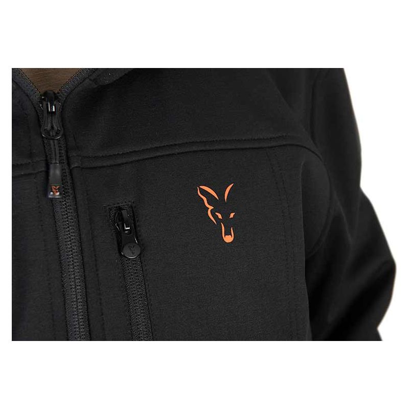 Fox Collection Soft Shell Jacket Black & Orange