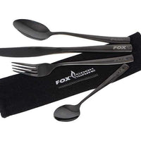 Fox Cookware Black Stainless Cutlery Set