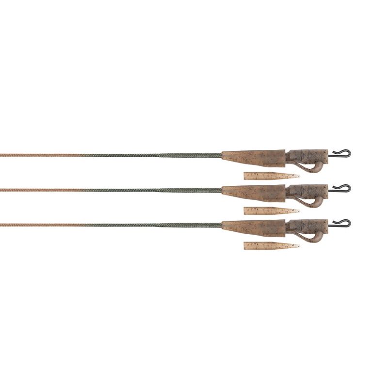 Fox Edges Camo 50lb Leadcore Lead Clip Leaders 3 pcs