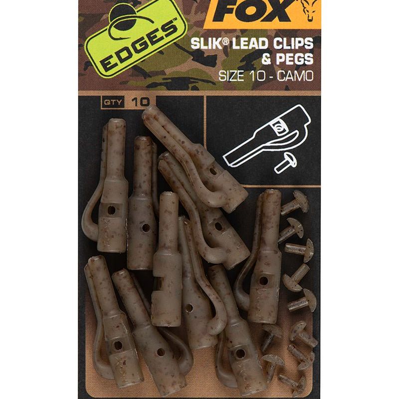 Fox Edges Camo Size 10 Slik Lead Clip