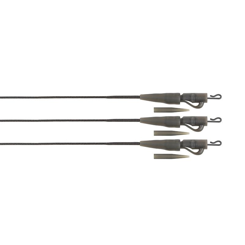 Fox Edges Naturals 50lb Leadcore Lead Clip Leaders 3pcs