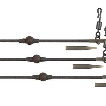 Fox Edges Tuff Tungsten Tubing Heli-Clip Rigs 3pcs