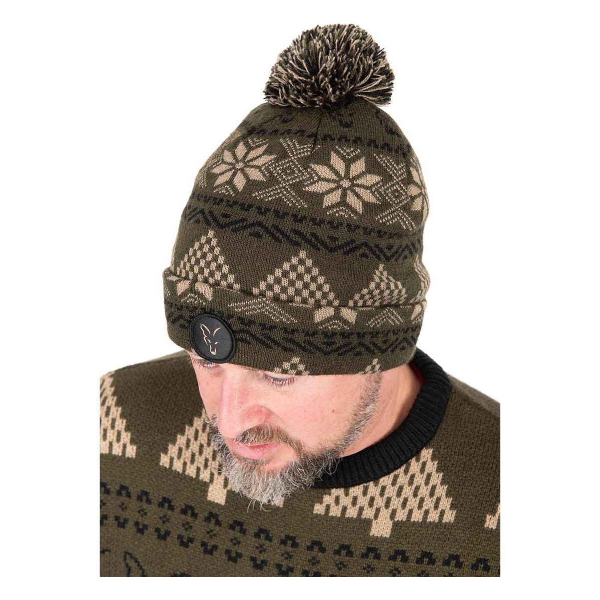 Fox Festive Bobble Hat