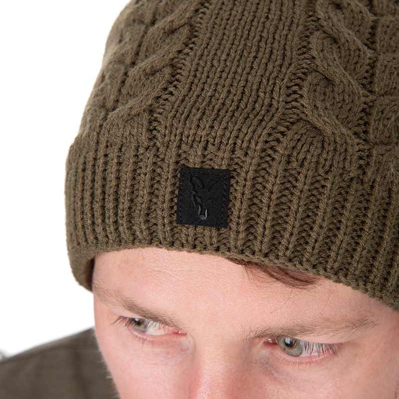 Fox Khaki Knitted Bobble Hat
