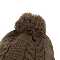 Fox Khaki Knitted Bobble Hat