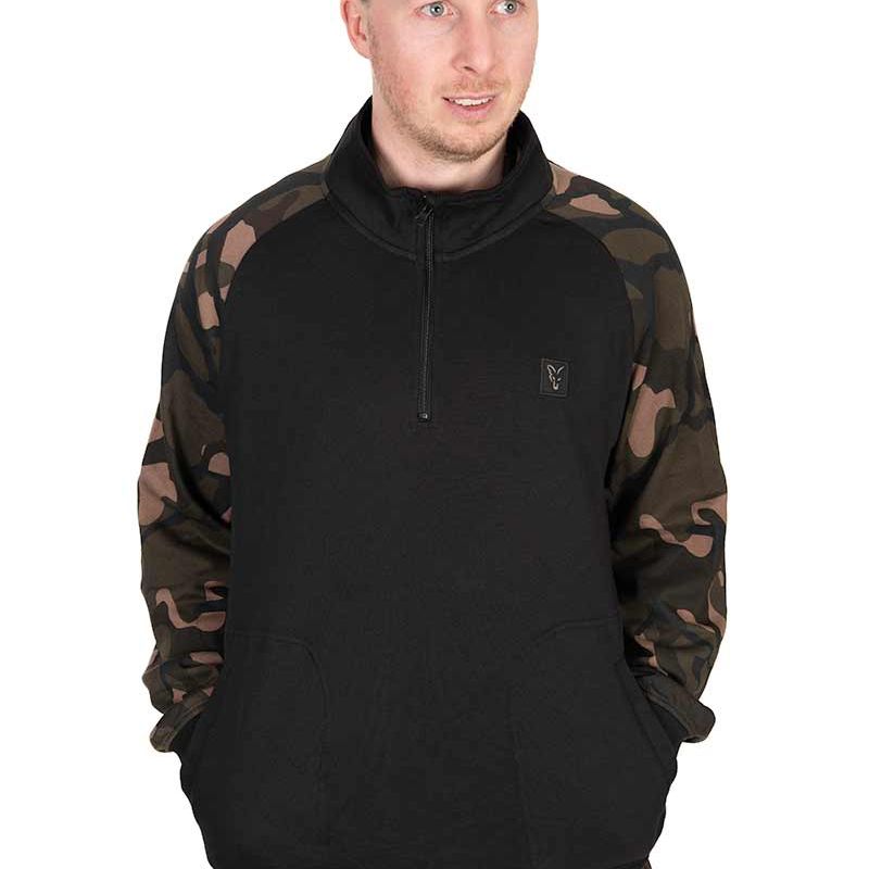 Fox LW Black / Camo qtr zip