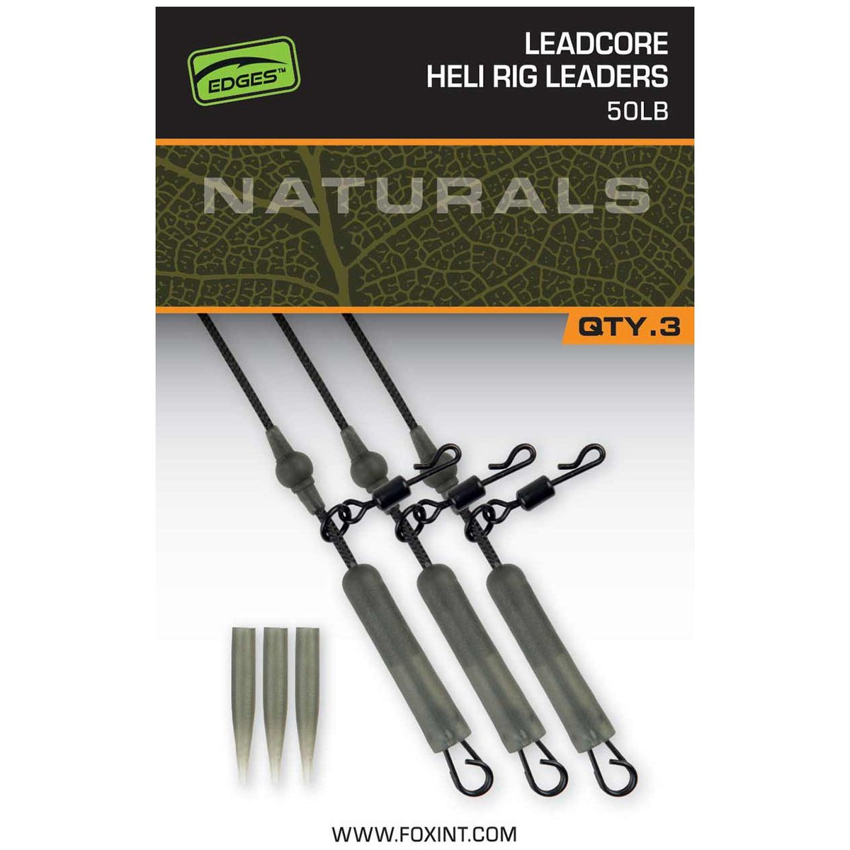 Fox Naturals Leadcore Heli Rig Leaders