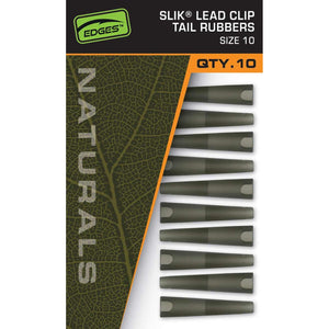 Fox Naturals Slik Lead Clip Tail Rubber - Size 10