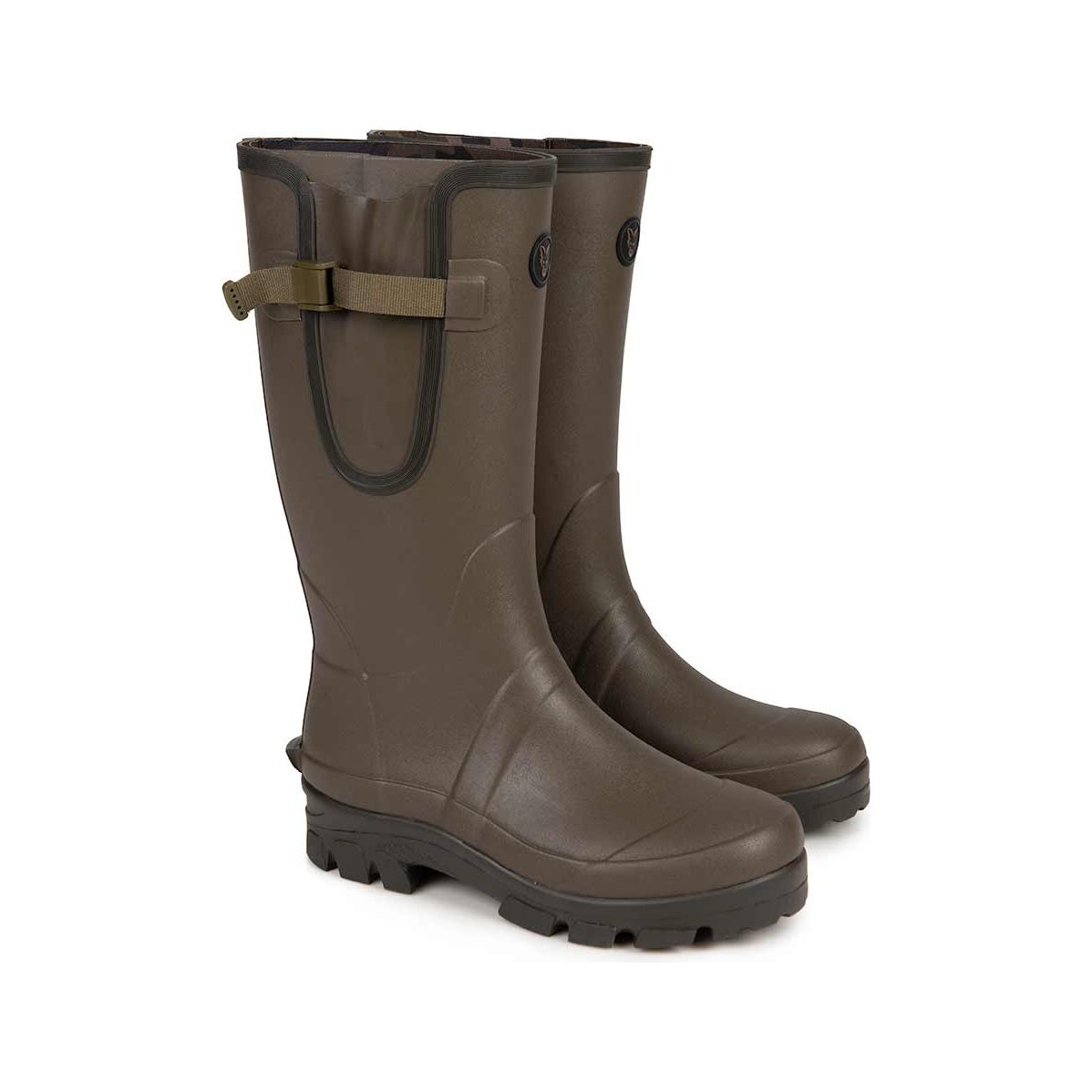 Fox Neoprene lined Camo/Khaki Rubber Boot