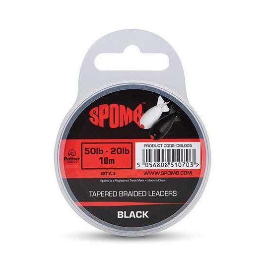 braided fishing line leader Fox Spomb Tapered Braided Leader Shock Leader – MatchFishing