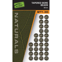 Naturals Tapered Bore Beads X 30 - 6mm