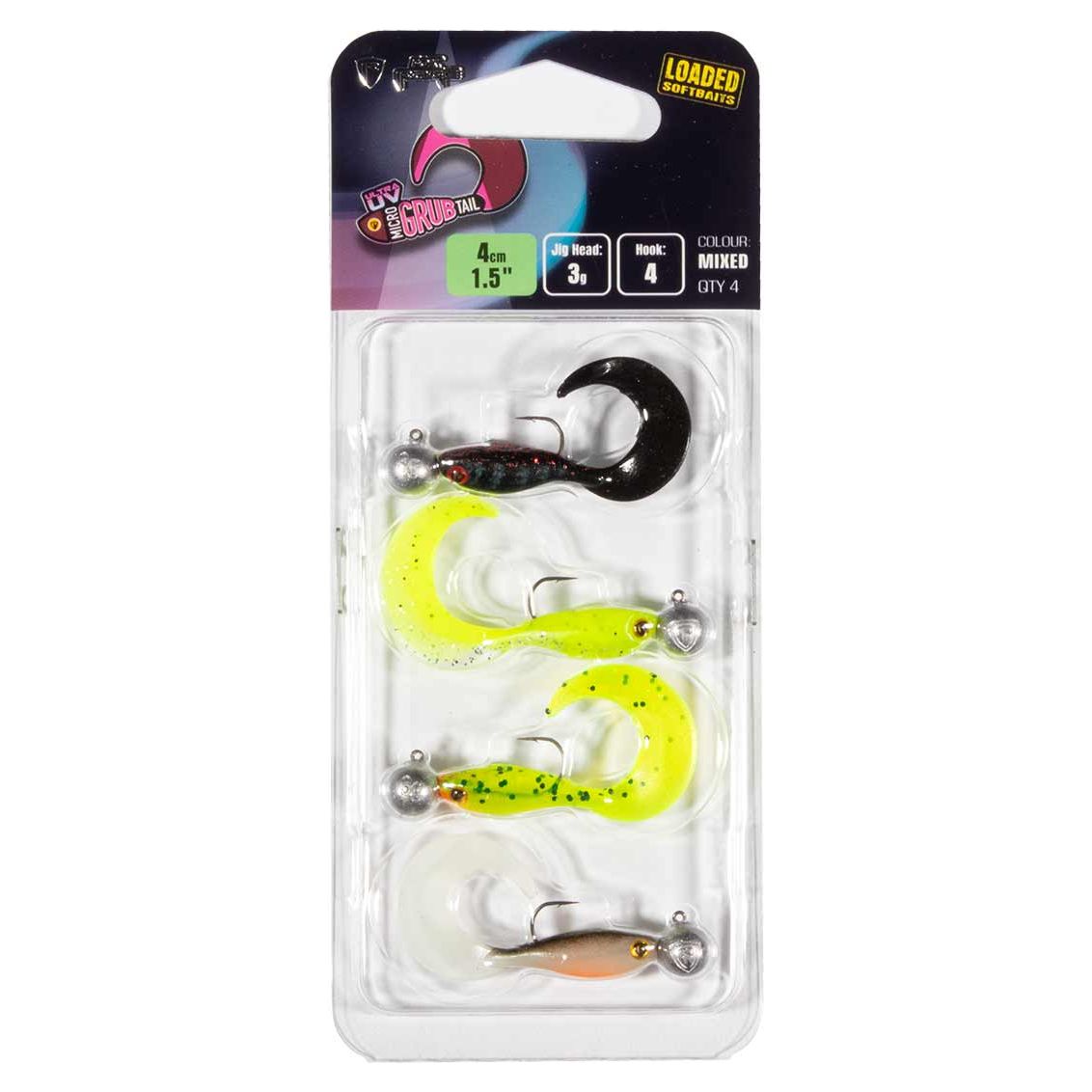 Fox Rage Micro Grub Tail MX UV CP LOADED 2