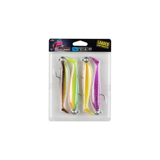 Fox Rage Zander Pro Shad 12cm x4 Mixed UV colour 12g 4/0