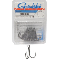 Gamakatsu 13NS TREBLE HOOKS BLACK
