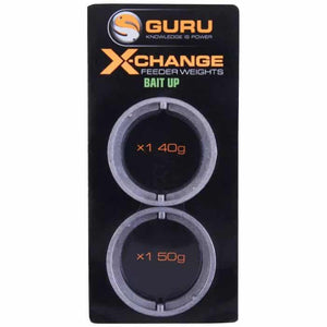 Guru X-Change Bait Up Feeder Heavy Spare Weight Pack 1x40g, 1x50g