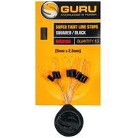 Guru Guru Super Tight Line Stops Squared Black - Medium