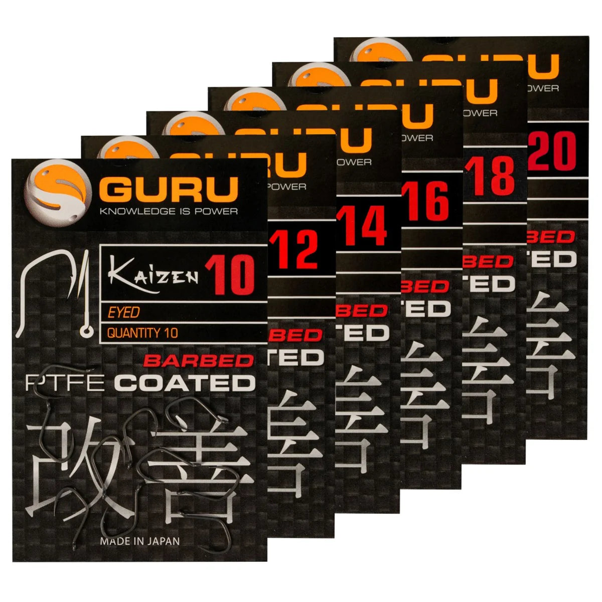 Guru Guru Kaizen Eyed Barbed Hooks