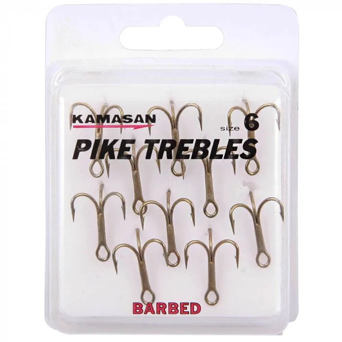 Kamasan Pike Trebles Barbed Treble Hooks for Pike – MatchFishing