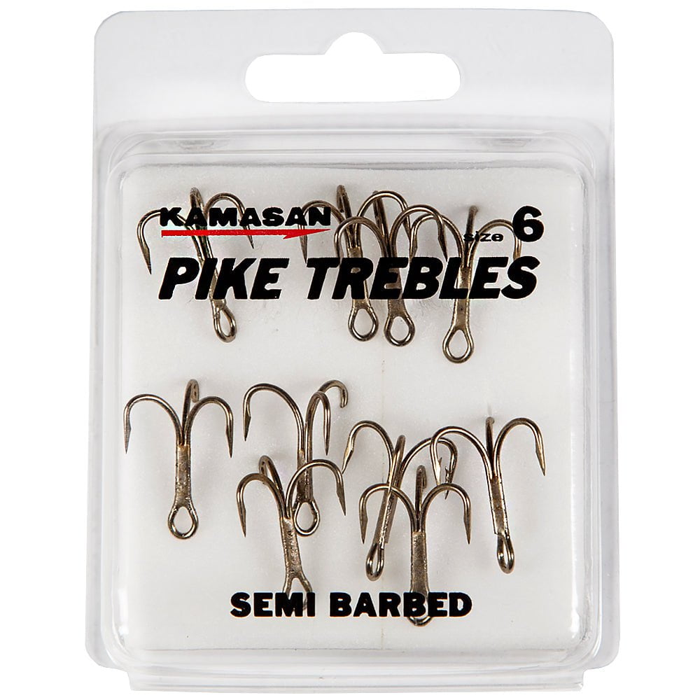 Kamasan Pike Trebles Semi Barbed