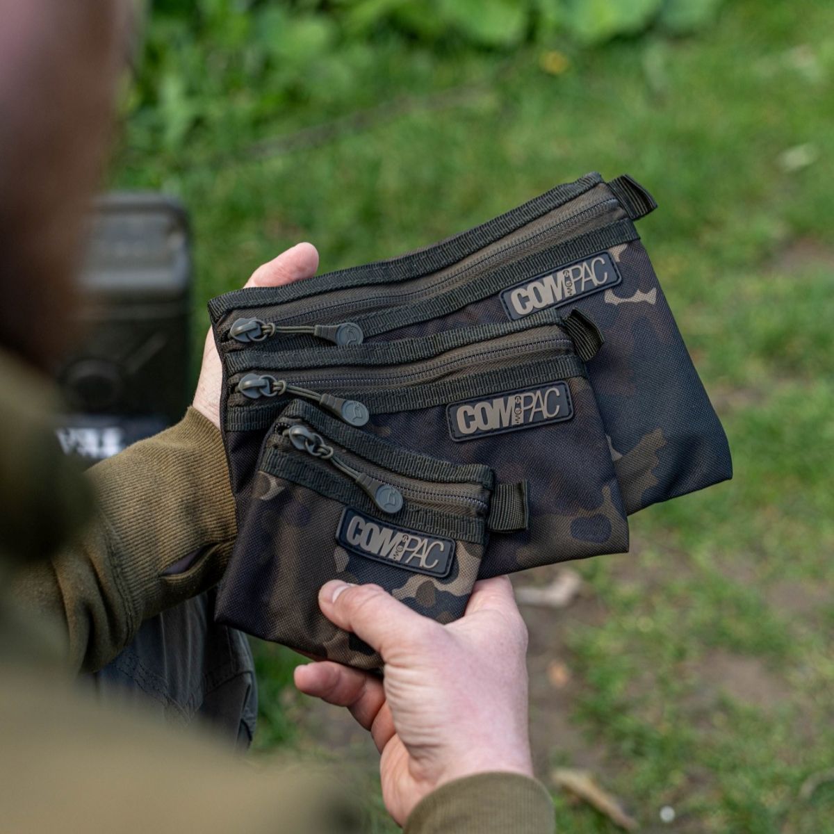 Korda Compac Wallets Set of 3 Dark Kamo