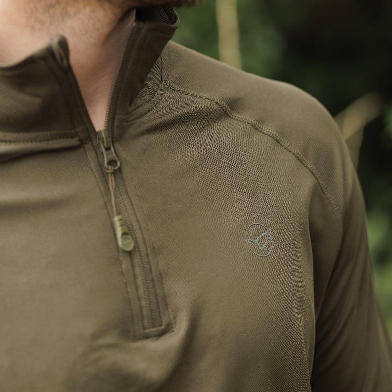 Korda Cool UPF Zip Jersey Zip Jersey Dark Olive